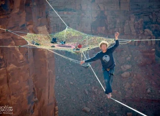 Слаклайн – dreamcatcher Sketchy Andy и цветният слаклайн