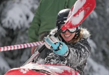 Игрите на зимата: Каяк на сняг Каяк на сняг