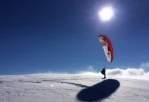 Весо Овчаров – парапланер със сноуборд Весо Овчаров – парапланер със сноуборд