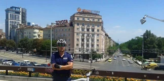 Полицаи на колело - София