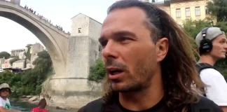 Тодор Спасов за Red Bull Cliff Diving в Мостар