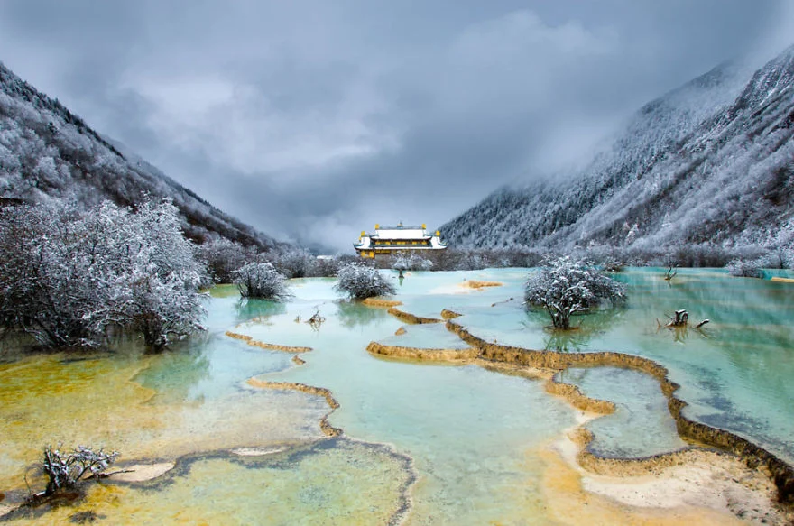 Huanglong, провинция Съчуан, Китай