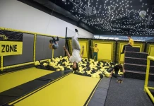 Откриване на първия трамплинен парк Funtopia Ninja