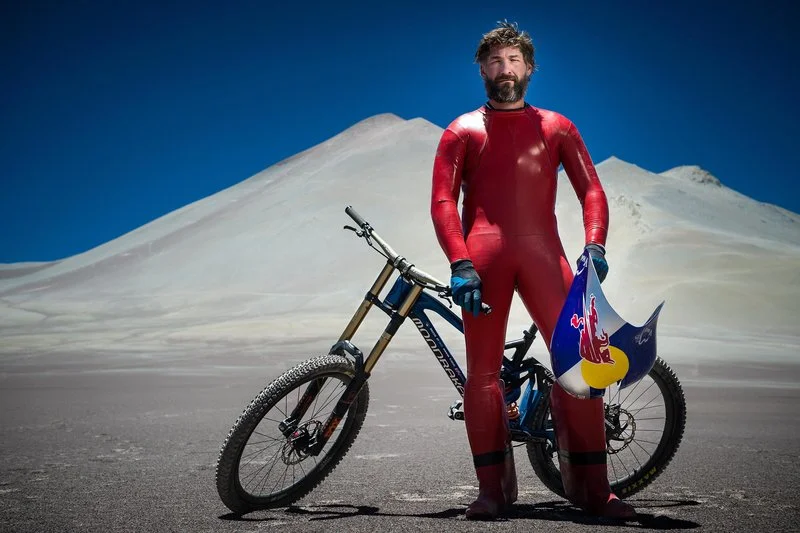 Маркус Щьокл рекорд спускане велосипед скорост