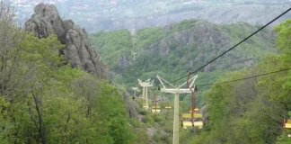 Седалков лифт Сливен - Карандила; Снимка: wikimapia.org