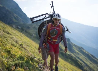 Велоносецът Борислав Йорданов за рекорда му по маршрут “Рила–Родопи” Борислав Йорданов с нов рекорд по Ком-Емине