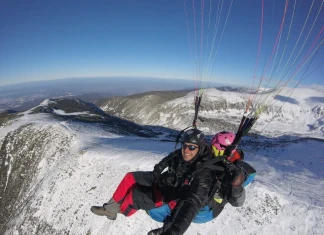 Подходящо за парапланеризъм в събота и неделя Парапланеризъм над Боровец