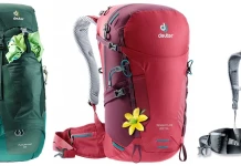 Три модела раници на Deuter в магазин „Стената“