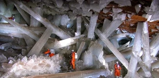 Наика: Загадъчната мексиканска пещера с гигантските кристали Кристалната пещера в Мексико