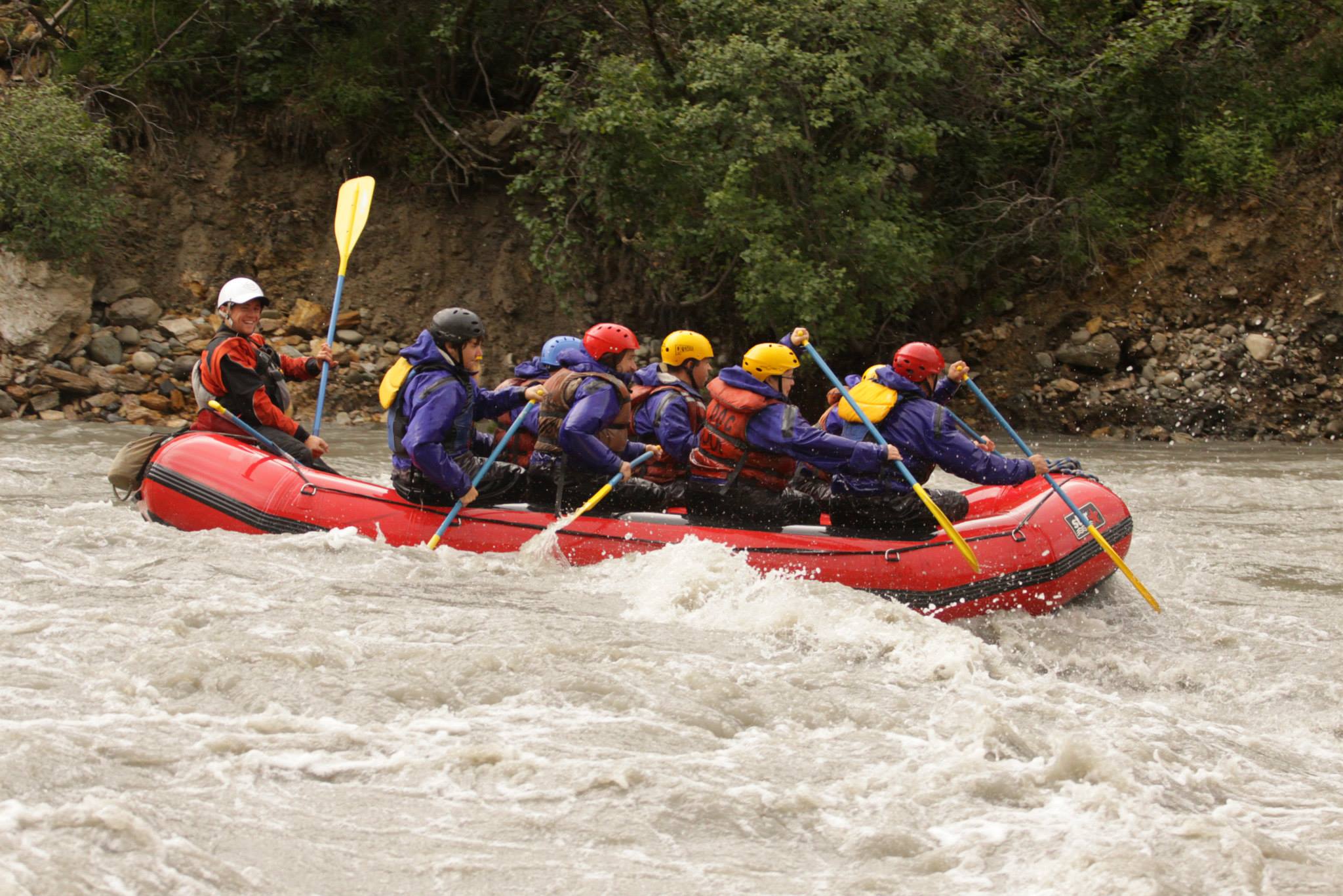 Rafting on Nenana river, Alaska