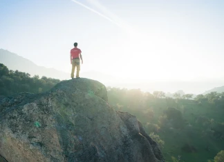 Руслан Вакрилов, боулдъринг на езерото Бафа