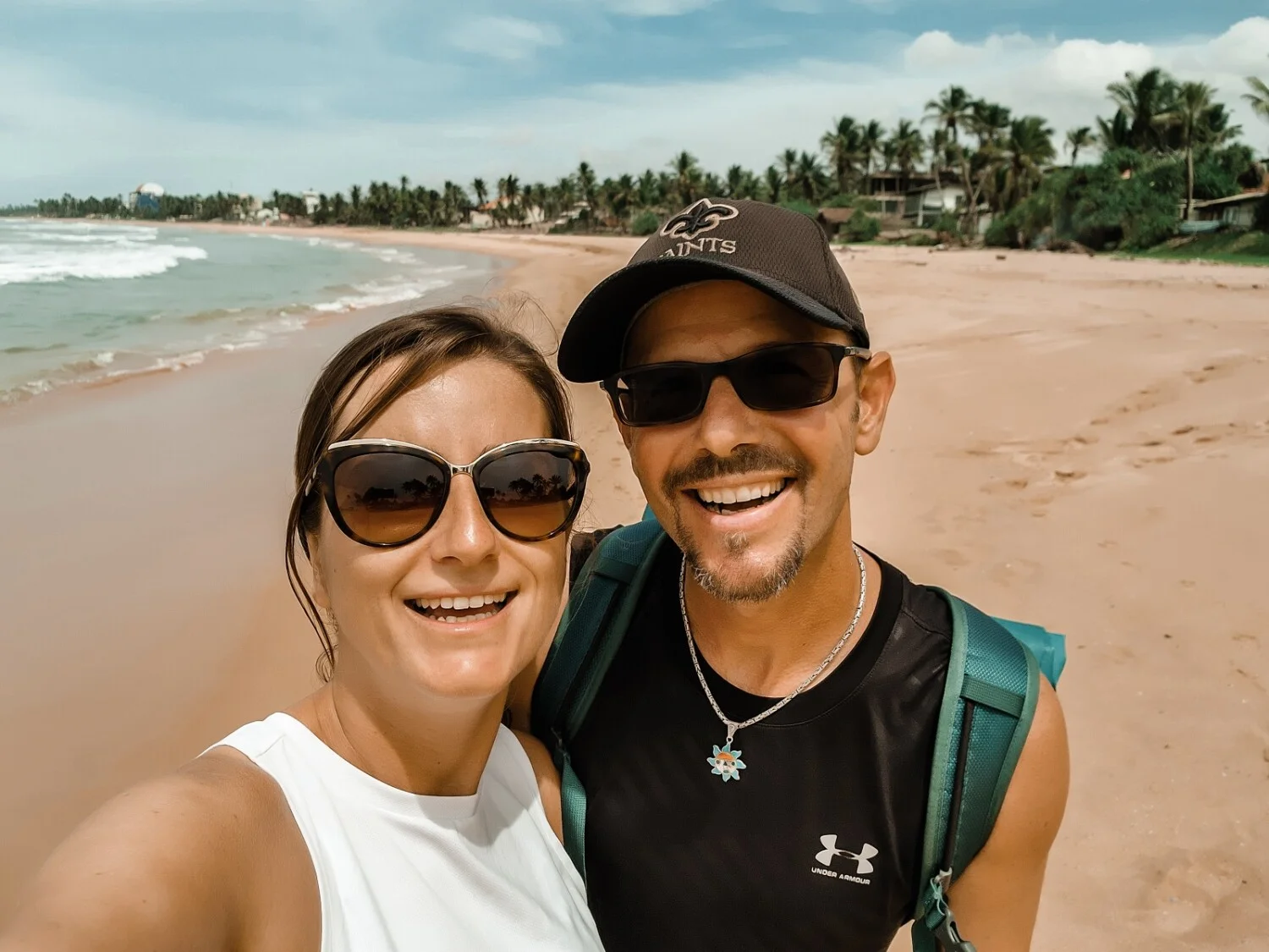 Цвете и Петер в Хикадува, Шри Ланка