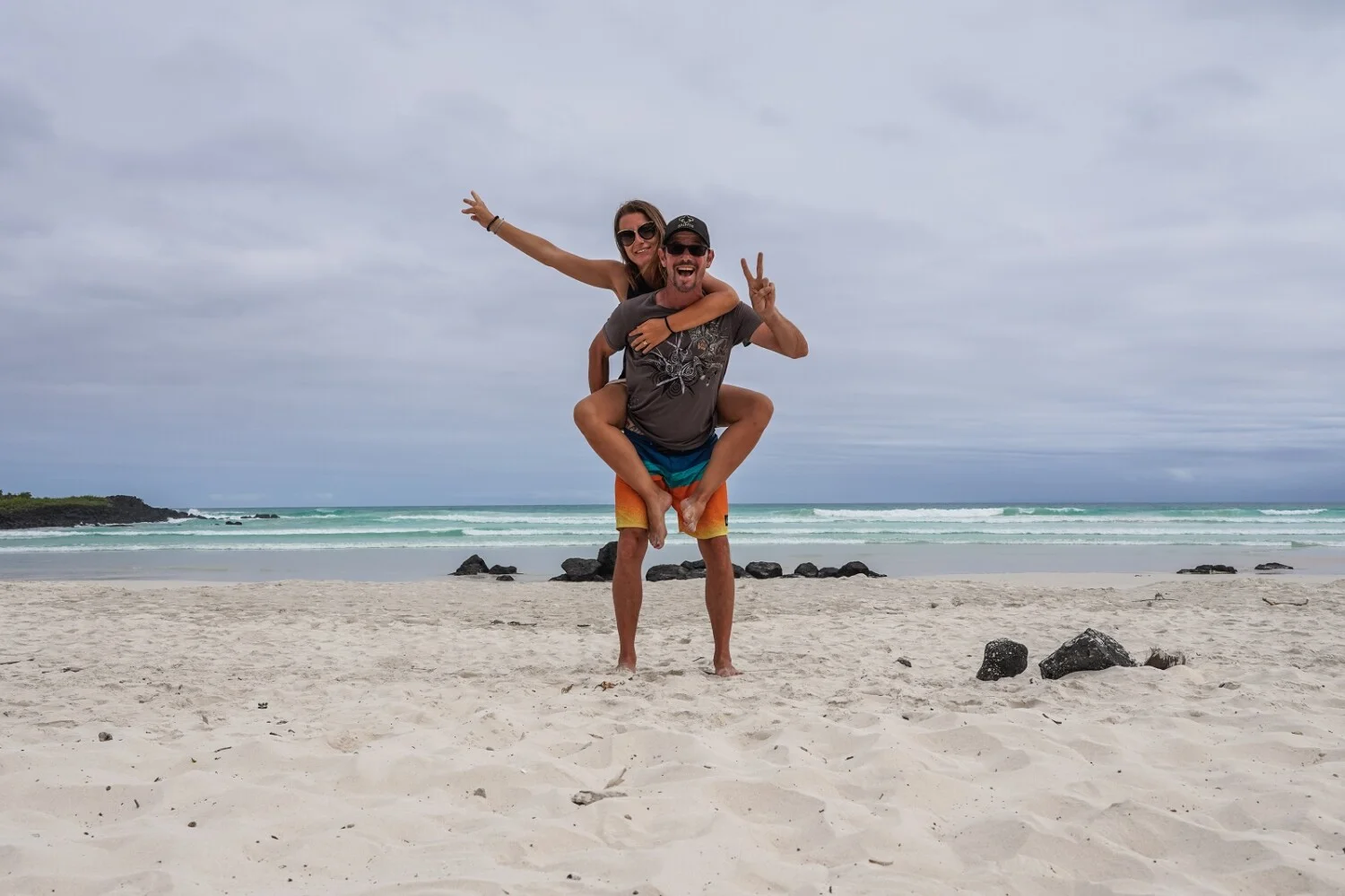 Цвете и Петер на Остров Исабела, Галапагос