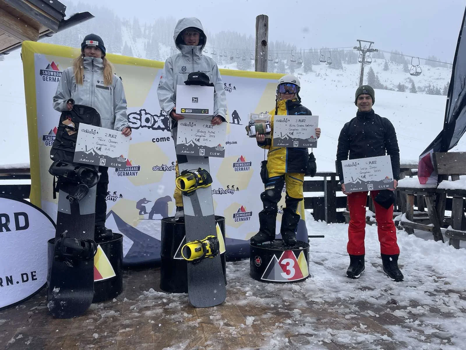 Два подиума за СК “Борд Райдър” от международното състезание по “сноуборд крос” в Германия