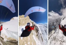 Весо Овчаров прелетя над Спантик (7027 м) Весо Овчаров прелетя над Спантик (7027 м)