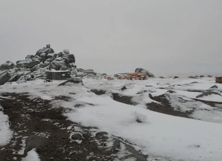 Октомврийски сняг покри планините Заслон "Черни връх"