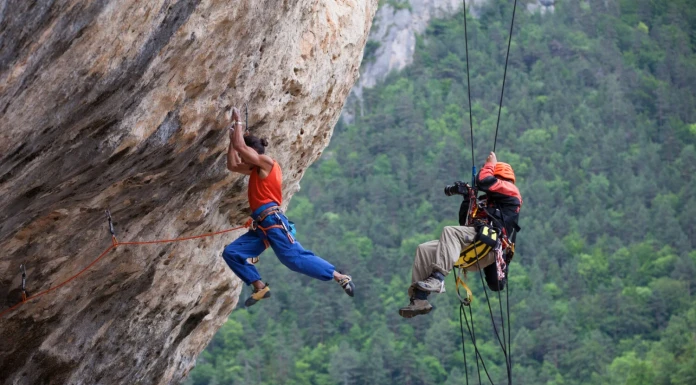 Когато снимате екстремен спорт, трябва да имате предвид две неща: Безопасност и безопасност! Гийом Бруст