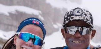 Кристин Харила и Тенджен Лама Шерпа