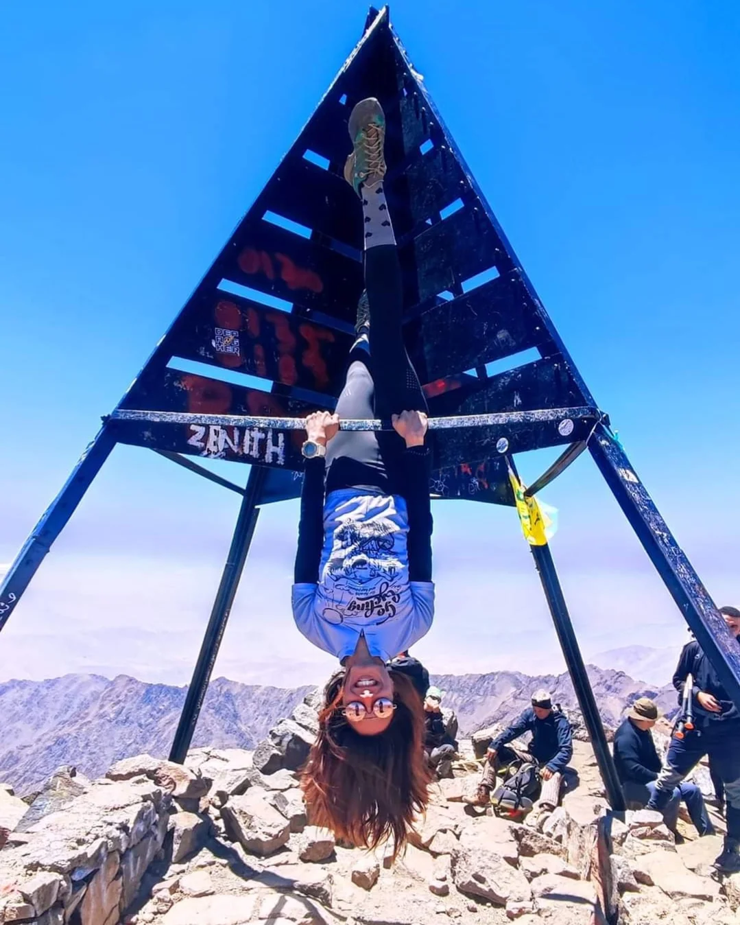 Симона Иванова на връх Тубкал, 4167 м