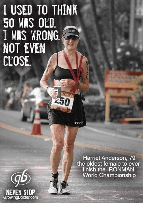 Хариет Андерсън, на 79 г. - най-възрастната жена, завършвала Ironman World Championship