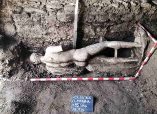 За пръв път цяла мраморна статуя в Хераклея Синтика