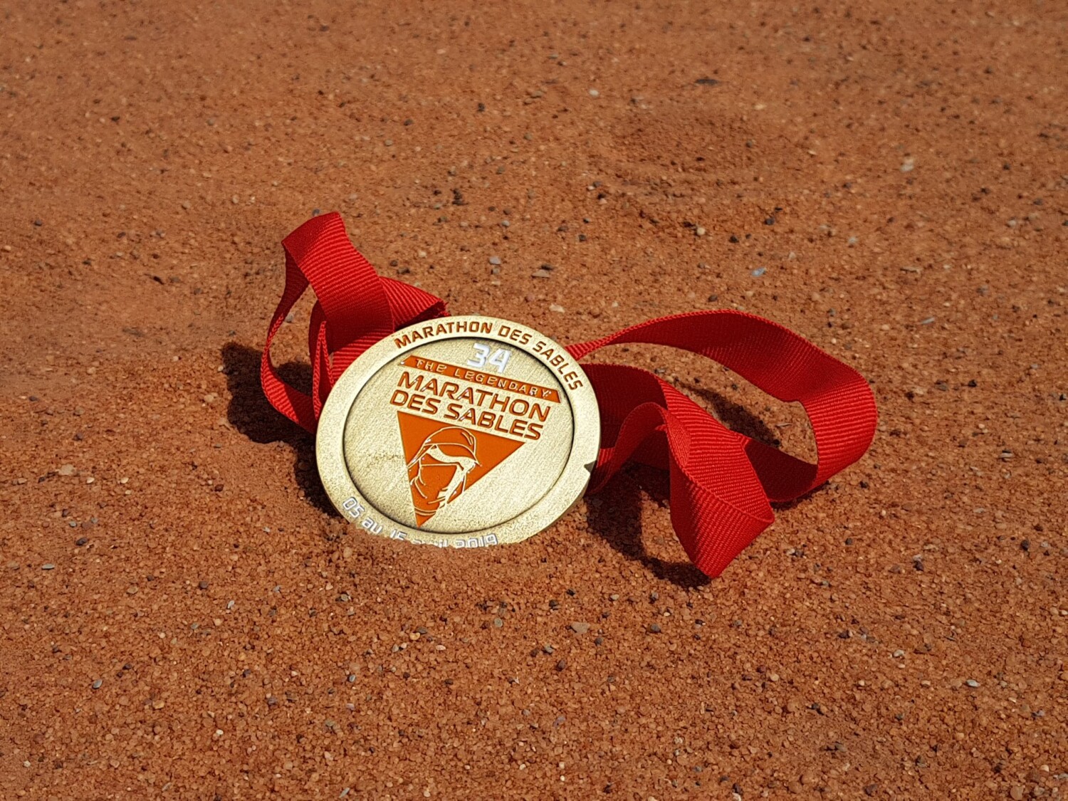 Медалът на Вени от Marathon des Sables 