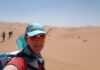Венелина Емилова на Marathon des Sables в Сахара (снимка: личен архив)