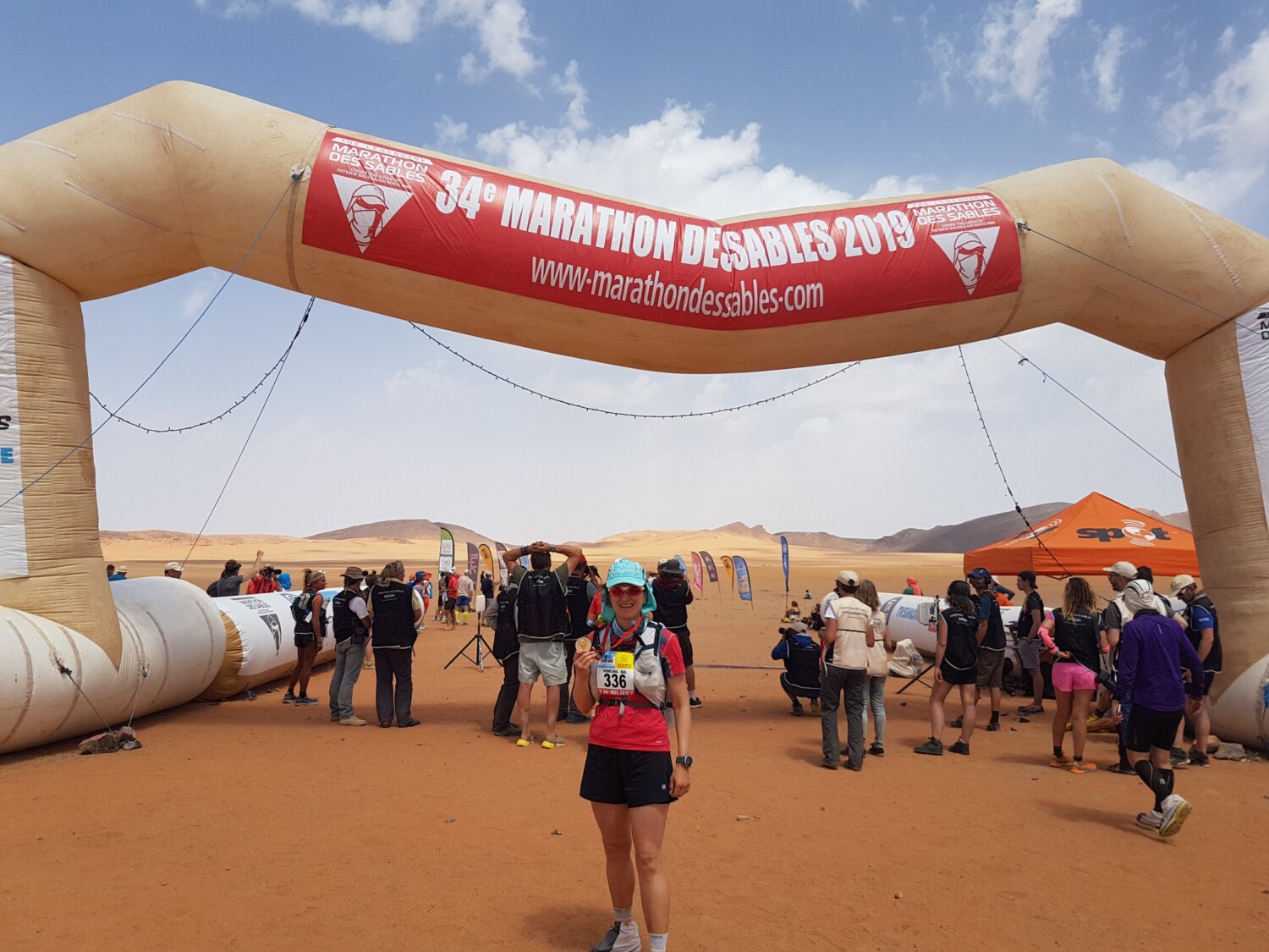 Венелина Емилова на финала на Marathon des Sables