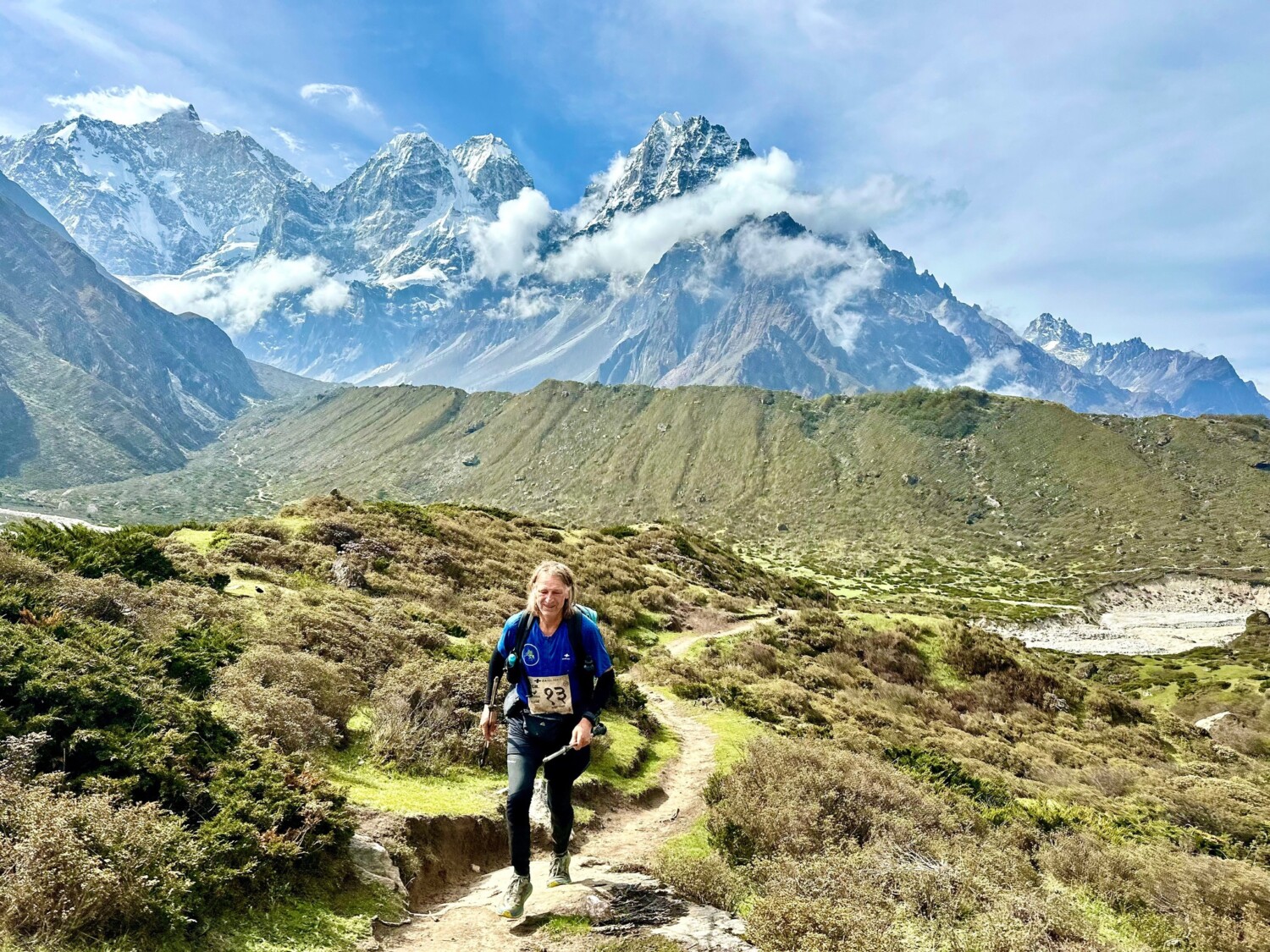 Бруно Поарие по трасето на Great Himal Race