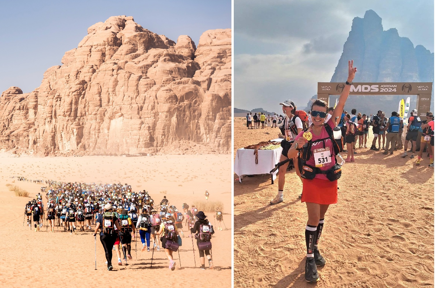 Eли Джерахова на Marathon Des Sables Jordan