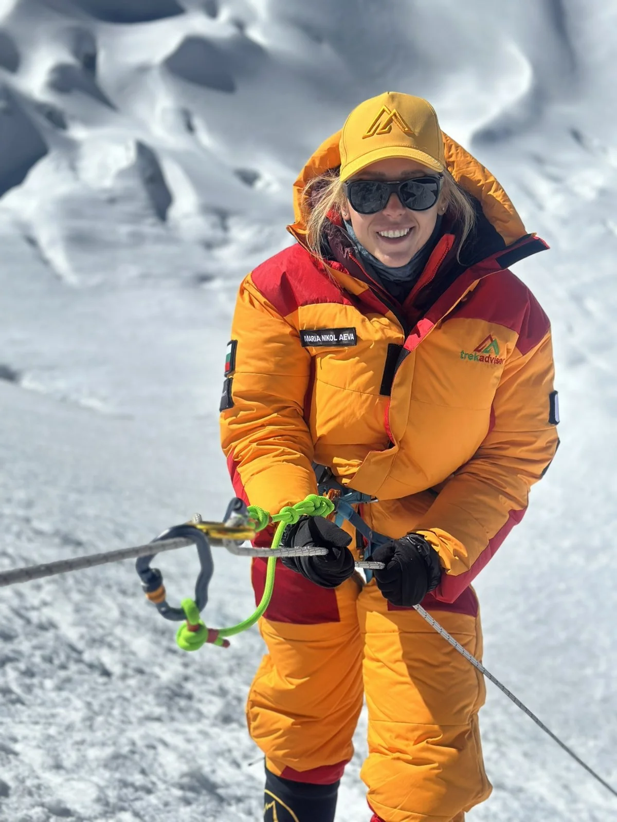 Мария Христова към в. Химлунг Химал (7126 м)