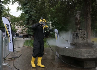 Керхер почисти емблематичната чешма в градинката „Кристал“ в София