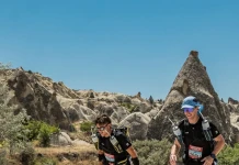 Ултрамаратонец с един крак завърши 120 км на Marathon Des Sables в Кападокия Пиер Боржела и Лео