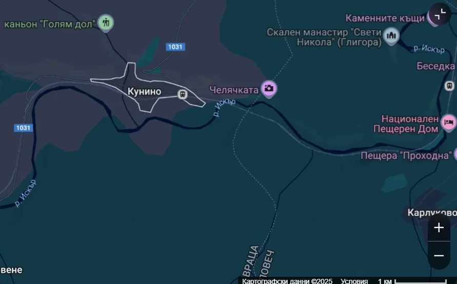 Карта Кунино