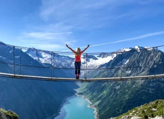 Мостчето над Олперерхюте (Olpererhütte)