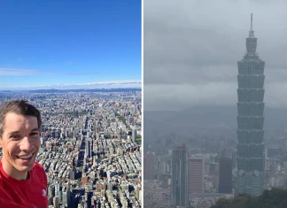 Алекс Хонолд изкачи небостъргача Taipei 101 без въже и осигуровка