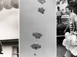 Лари Уолтърс, който през 1982 г. лети със стол