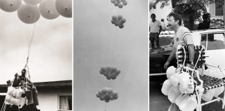 Лари Уолтърс, който през 1982 г. лети със стол