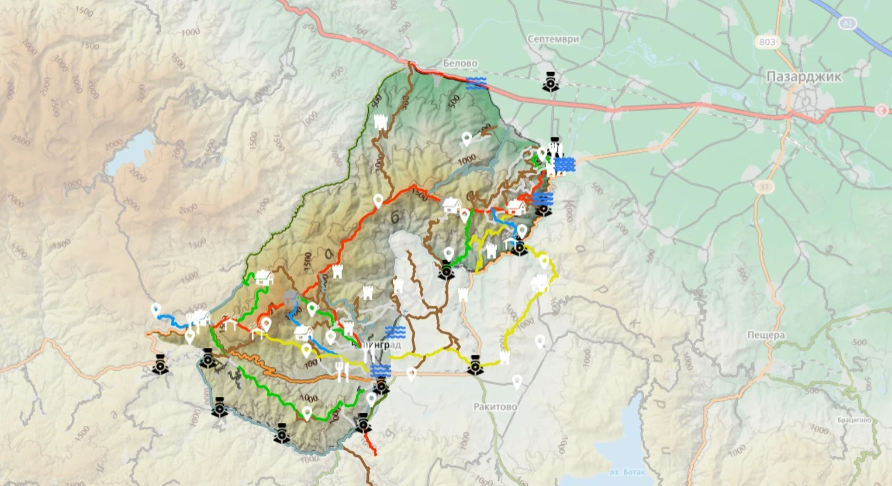 ГИС платформа – интерактивен пътеводител за рид Алабак