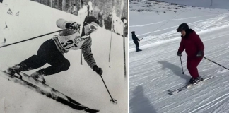 На 93 легендарна алпийка се спусна отново на пистата в Кортина д’Ампецо (видео) Якобина Якобсдотир