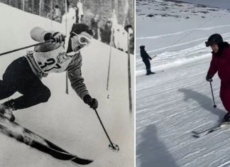 На 93 легендарна алпийка се спусна отново на пистата в Кортина д’Ампецо (видео) Якобина Якобсдотир