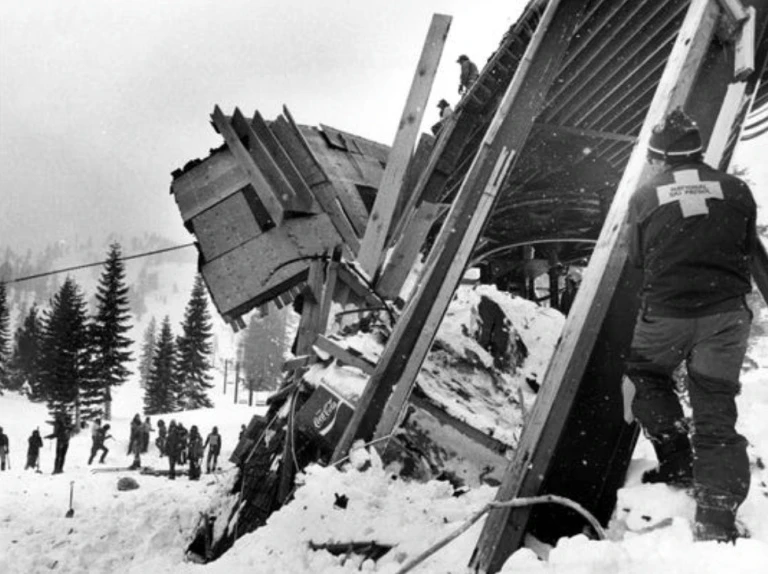 Смъртоносната лавина в Alpine Meadows в Тахо, Калифорния, 1982 г.