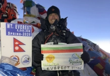 Георги Колевичин на връх Еверест