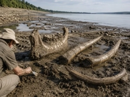 Находка: кости от мамут „изплуваха“ край русенското село Ряхово Древни останки от мамут откриха край Ряхово
